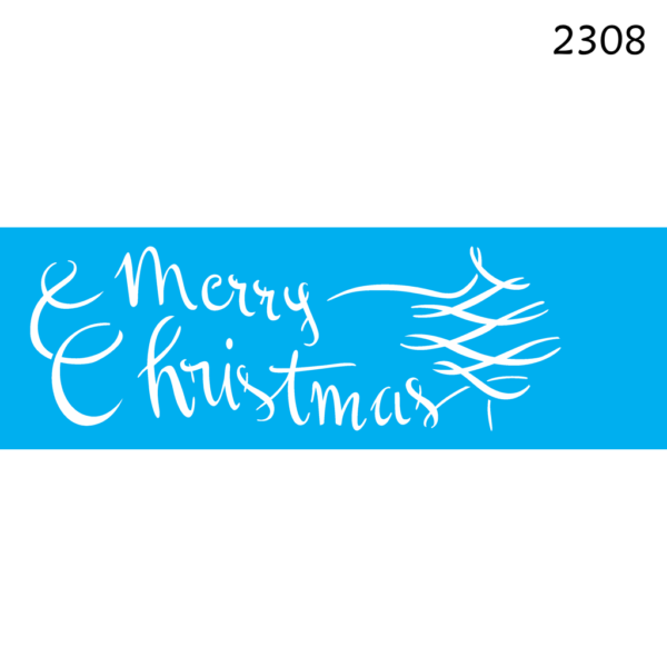 Stencil Opa 10x30  Merry Christmas