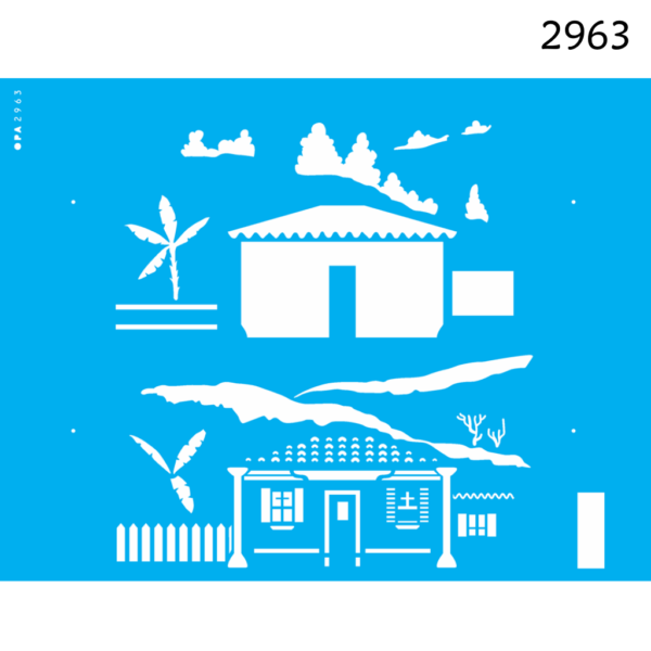 Stencil Opa 20X25 Country Brasil Casa I