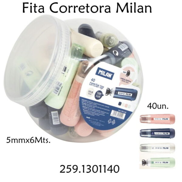 Corretor Fita Milan Cx. 40un.