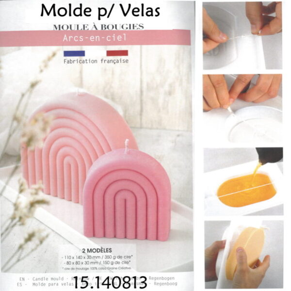 Molde p/ Velas Graine Creative 2 Modelos