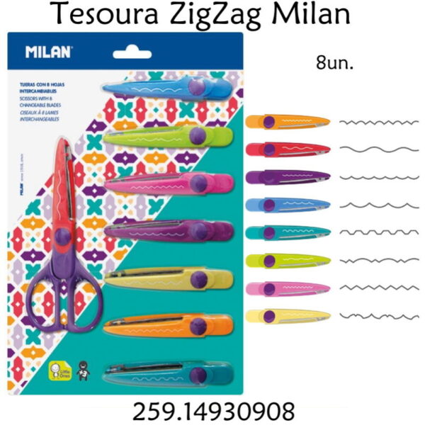Tesoura Zig ZaG 8 Modelos Milan