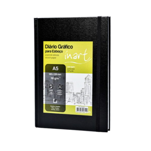 Diário Gráfico Esboço Inart 110gr. A5  80fls.