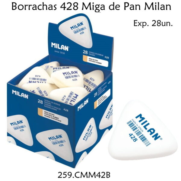 Borrachas 428 Miga de Pan  Milan  Cx. 28un.