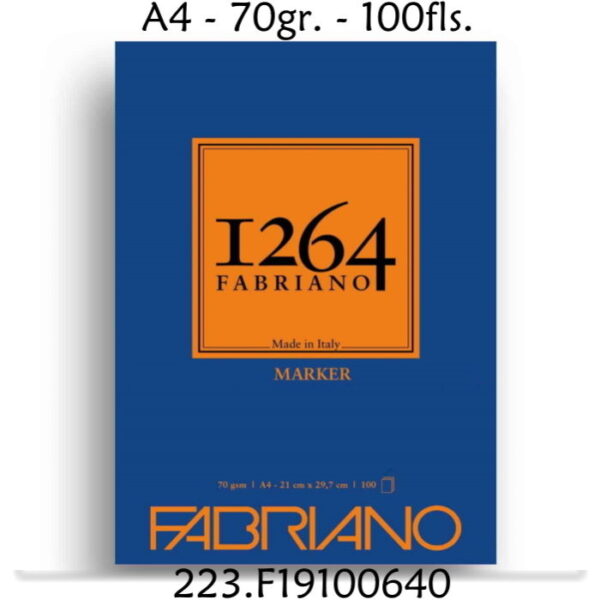 Bloco Belas Artes F1264 Marker 70gr. A4 100 Folhas