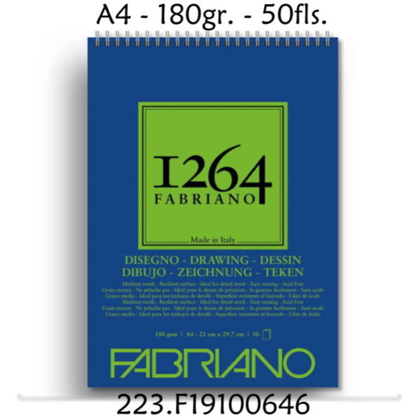 Bloco Belas Artes F1264 Drawing Paper 180gr. A4 50 Folhas