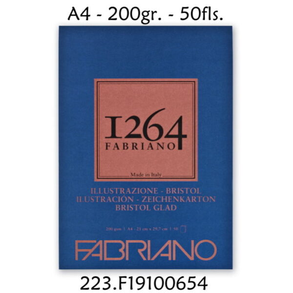 Bloco Belas Artes F1264 Bristol 200gr. A4 50 Folhas