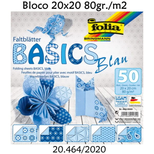 Bloco 20x20 80gr./m2 50 Folhas Azul