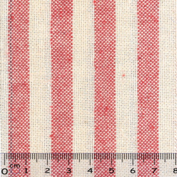 Linho Alentejano Riscas Vermelho 2.80Mts.