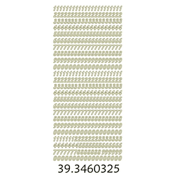 Sticker Ouro Números