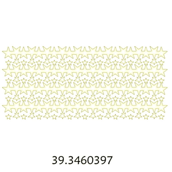 Sticker Ouro Estrelas