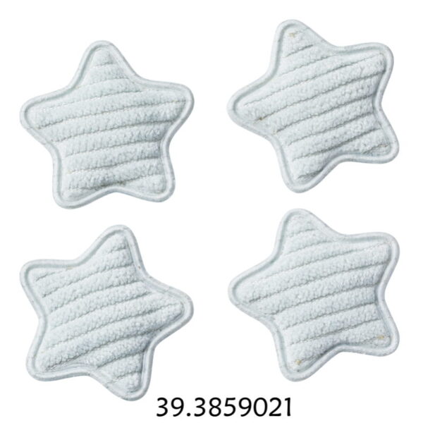 Estrela Tecido Azul 36mm  4un.