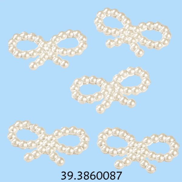 Laços em Pérola Creme 18mm  20un.