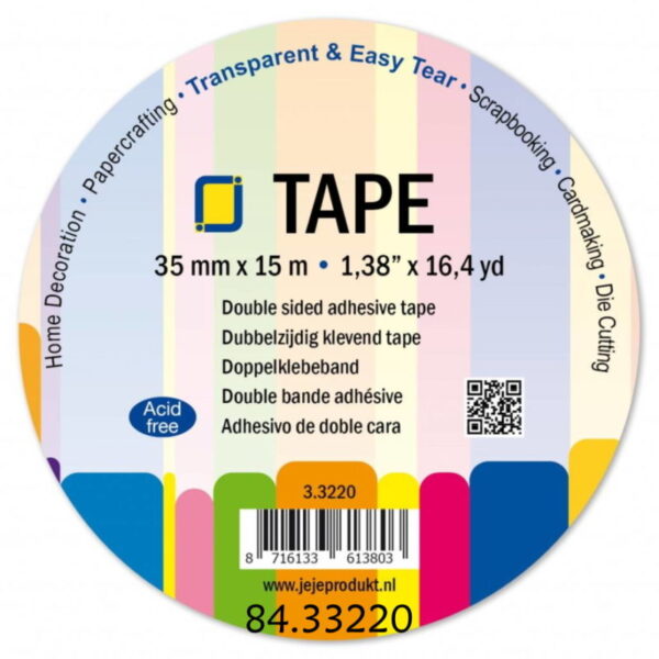 Fita Adesiva Dupla Face 35mmx15mts.