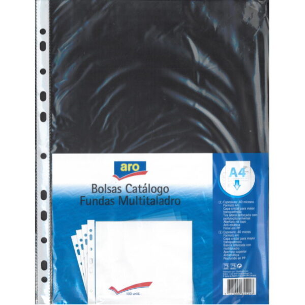 Bolsa Catálogo / Mica  A4 40microns 100un.