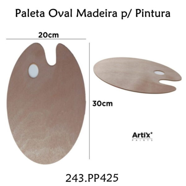 Paleta Oval Madeira