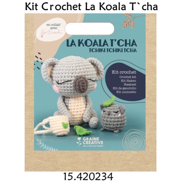 Kit Crochet La Koala T`cha