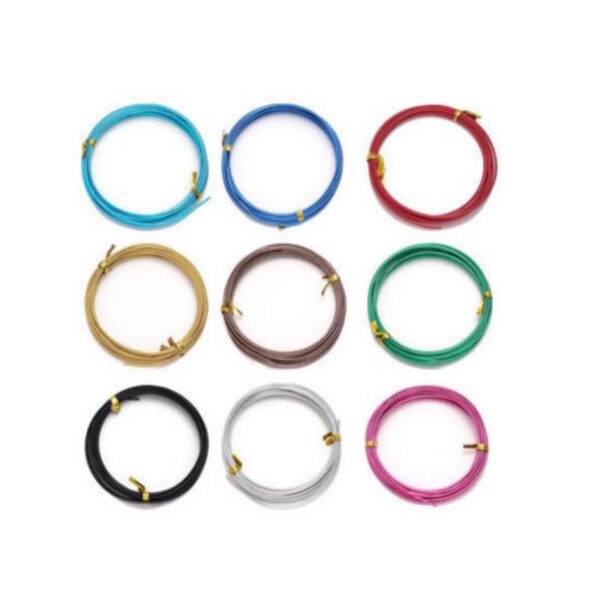 Fio Alumínio Ø1.5mm - 5Mts. (clique p/ver cores)