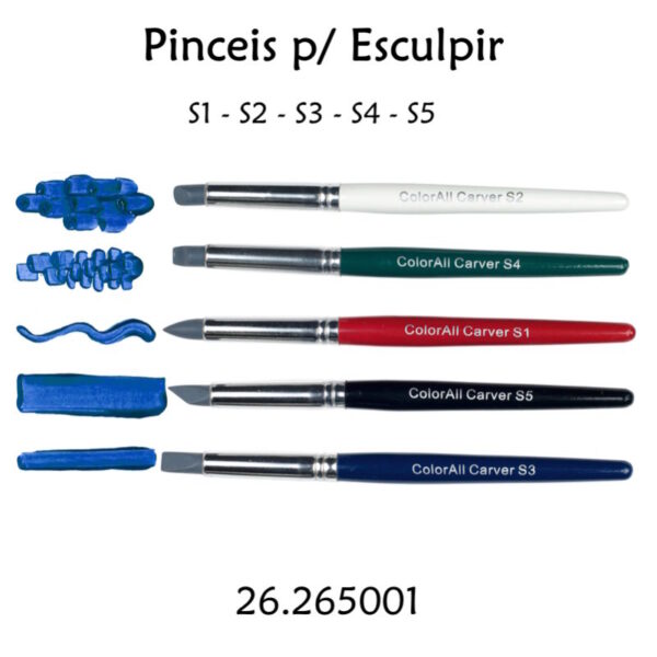 Pincél de Silicone 5un.