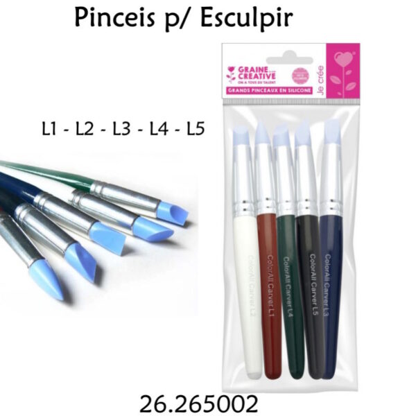 Pincél de Silicone 5un.