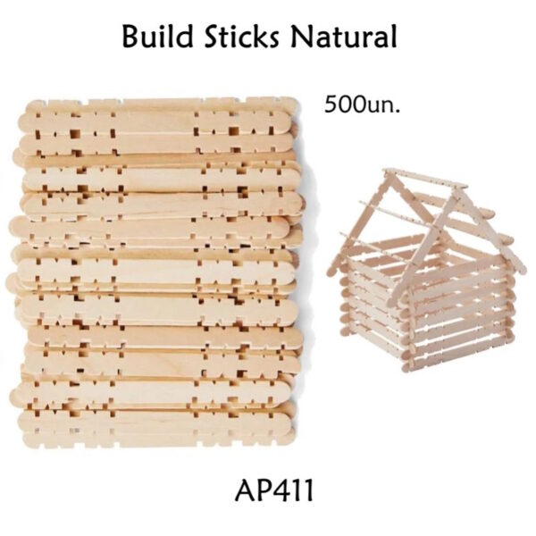 Build Sticks Natural 10x114mm 500un.