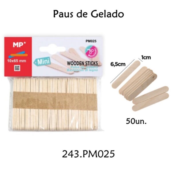 Paus de Gelado 65x10mm  50un.