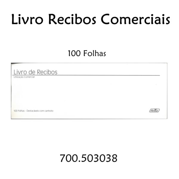 Livro Recibos Comerciais 100fls.