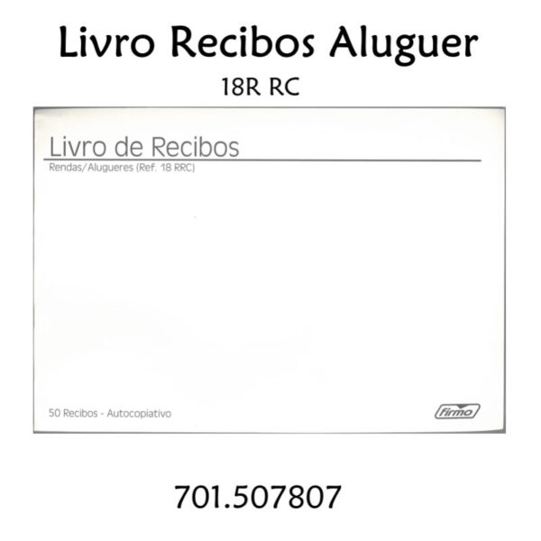 Livro Recibos Aluguer A5 18-RRC - 50