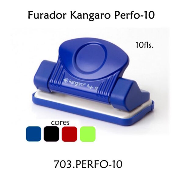 Furador Kangaro Perfo-10 10Fls.