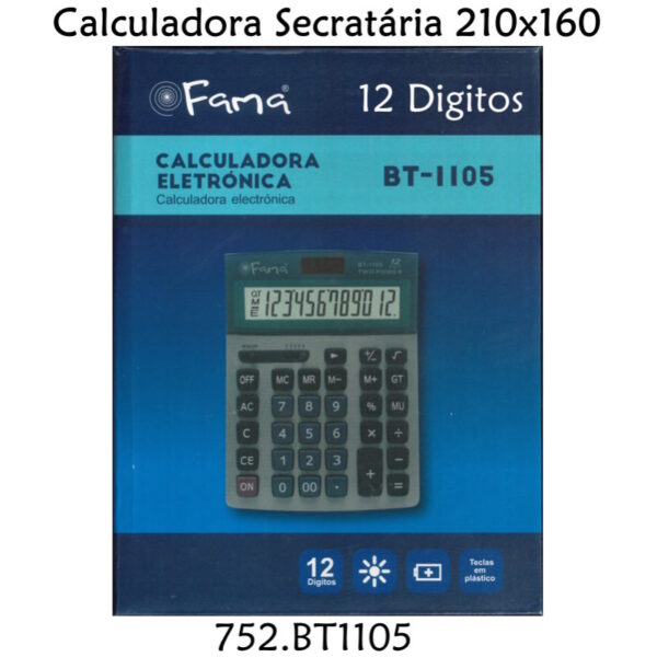 Calculadora Secretária 210x160 12 Dígitos
