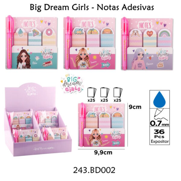 Notas Adesivas - Big Dream Girls