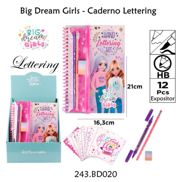 Caderno Lettering Set - Big Dream Girls