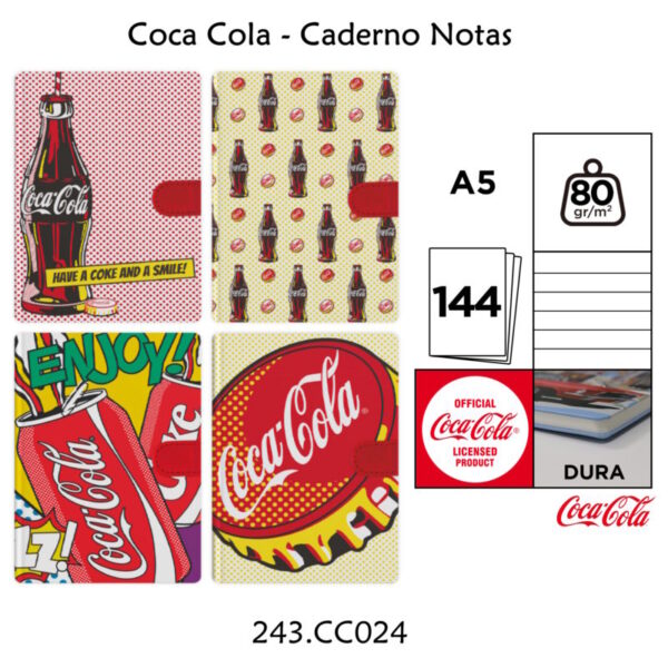 Caderno de Notas - Coca Cola