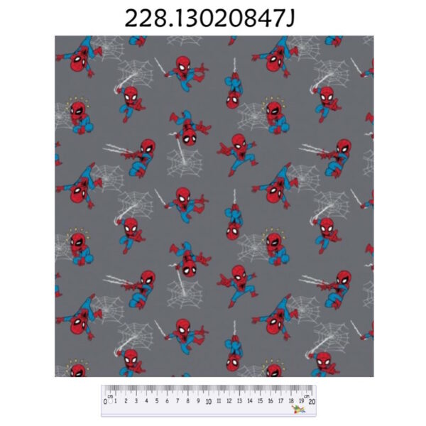 Tecido Algodão Spiderman Mini 1.10Mts.