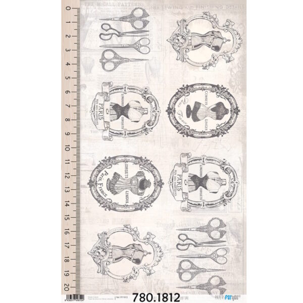 Papel Arroz 54x33 Haute Couture