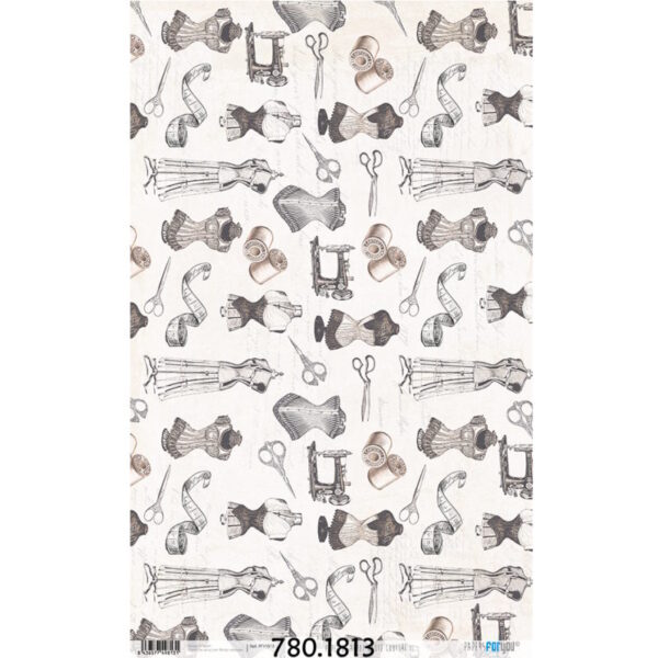 Papel Arroz 54x33 Haute Couture II