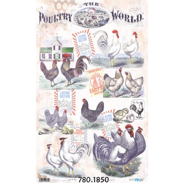 Papel Arroz 54x33 Granero Classic