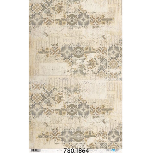 Papel Arroz 54x33 Somewhere Over Vintage Tiles