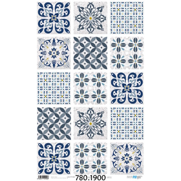 Papel Arroz 54x33 Azulejos