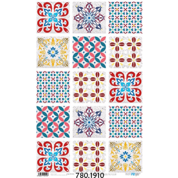 Papel Arroz 54x33 Azulejos