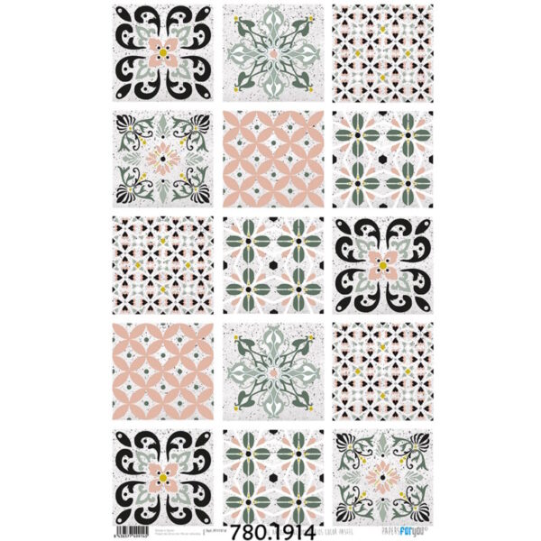 Papel Arroz 54x33 Azulejos