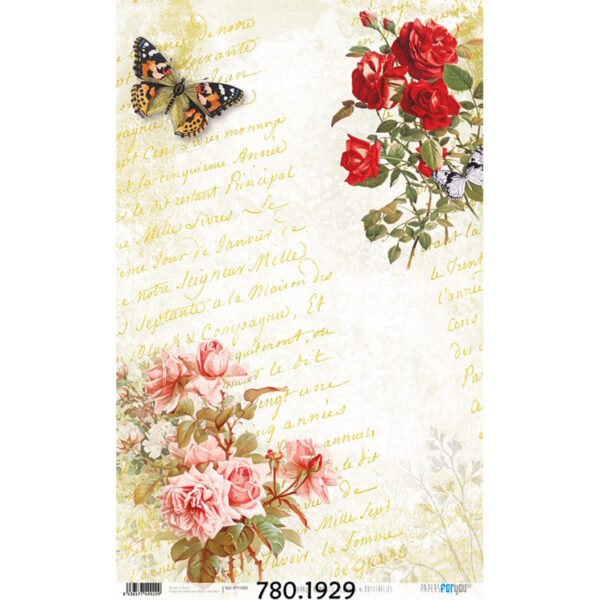 Papel Arroz 54x33 Tapis Flores