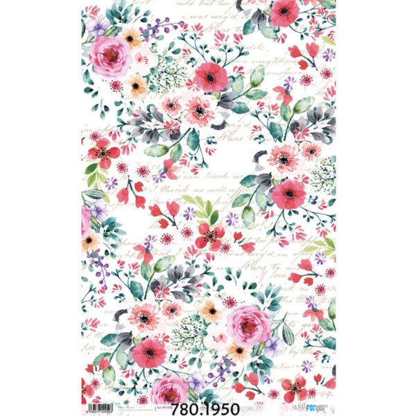 Papel Arroz 54x33 Flower Festival