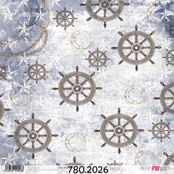 Papel Arroz 30x30 Maritim