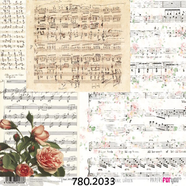 Papel Arroz 30x30 Botanic Garden