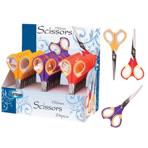 Tesoura Pega Emborrachada 155mm - Exp. 24un.