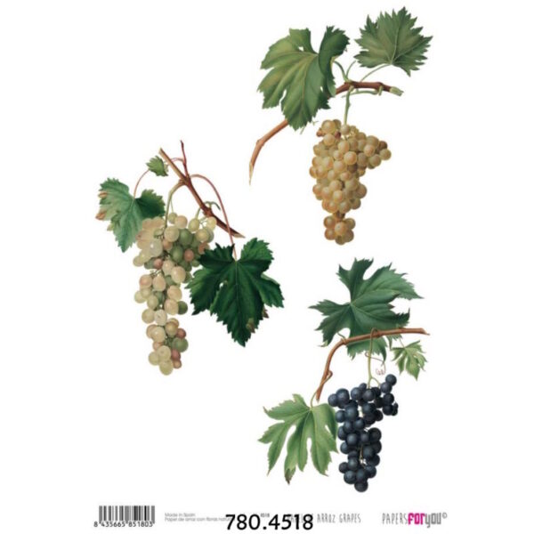 Papel Arroz 30x21 Grapes