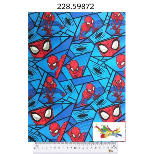 Tecido Algodão Spiderman 1.10Mts.