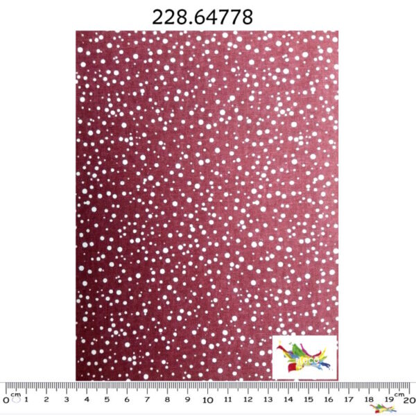 Tecido Algodão Sesamo Natural/Granate 1.50Mts.