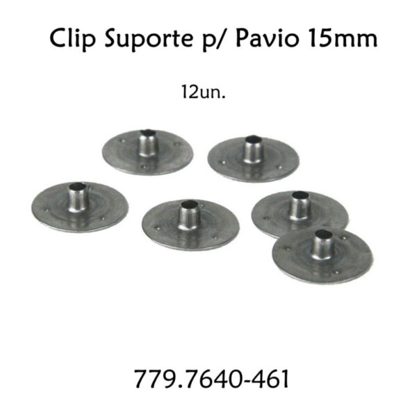 Clip Suporte p/ Pavio 15mm - 12un.