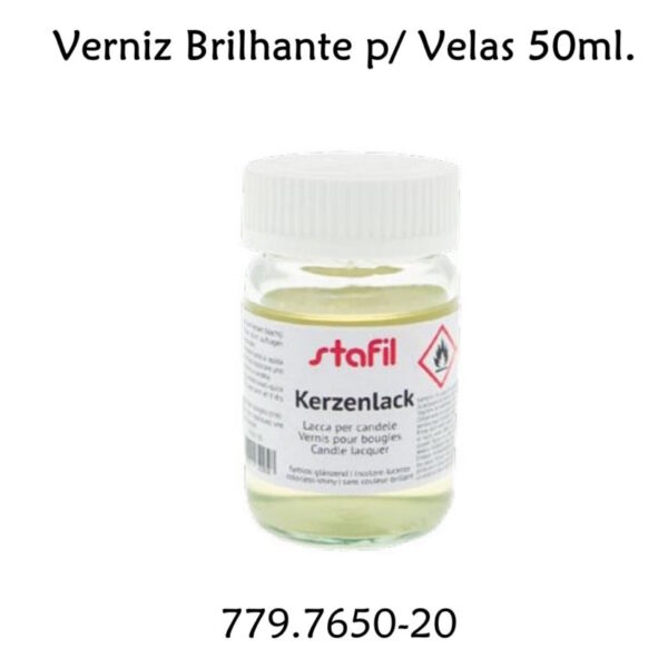 Verniz Brilhante p/ Velas 50ml.